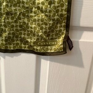Authentic Coach silk scarf only worn once
